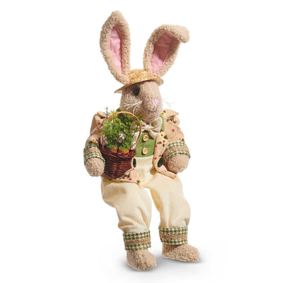 17" Sitting Mr. Spring Bunny - Polyester And Plastic