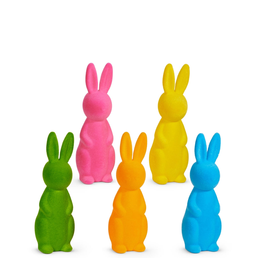 15" Bright Flocked Bunny