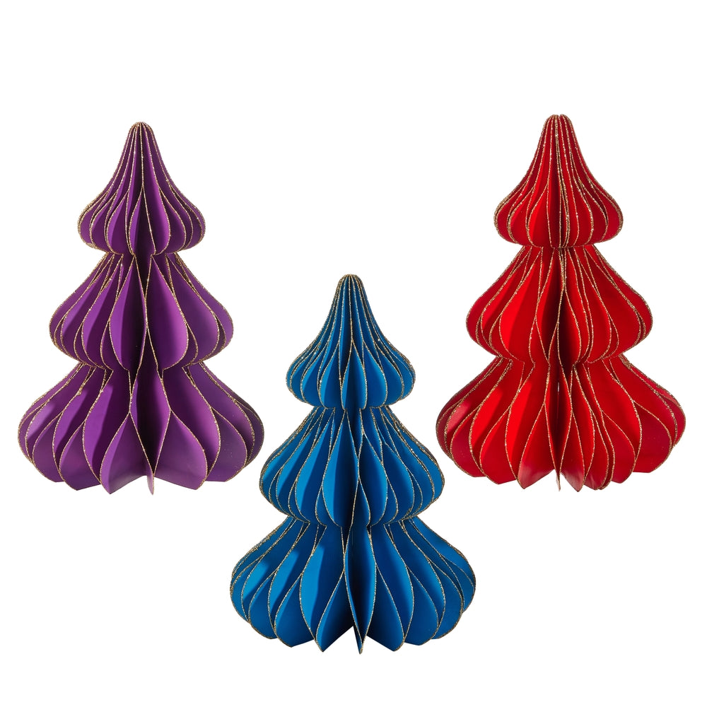 12" Jewel Tone Paper Ornament