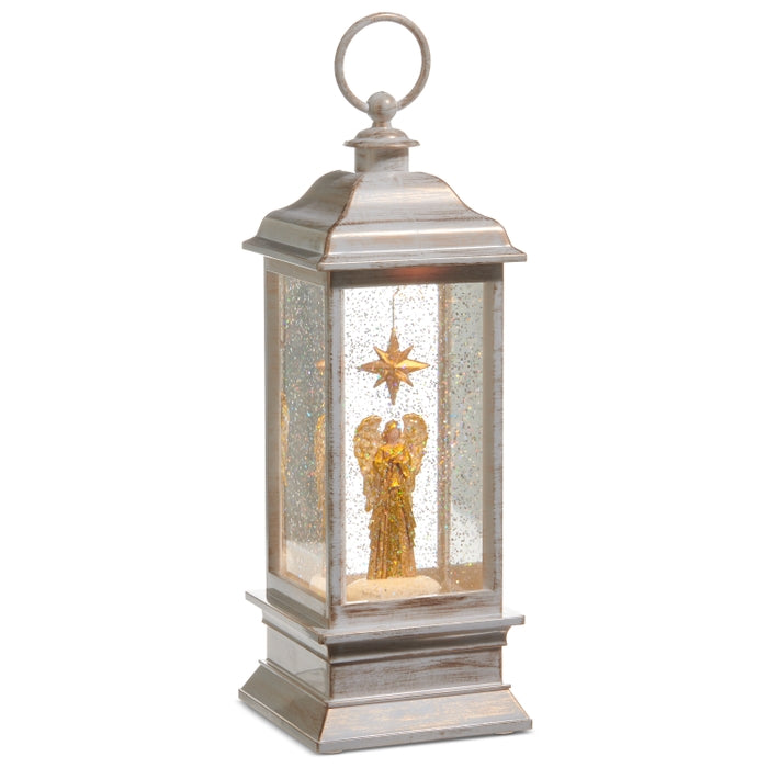 11.5" Golden Angel Animated Lighted Water Lantern