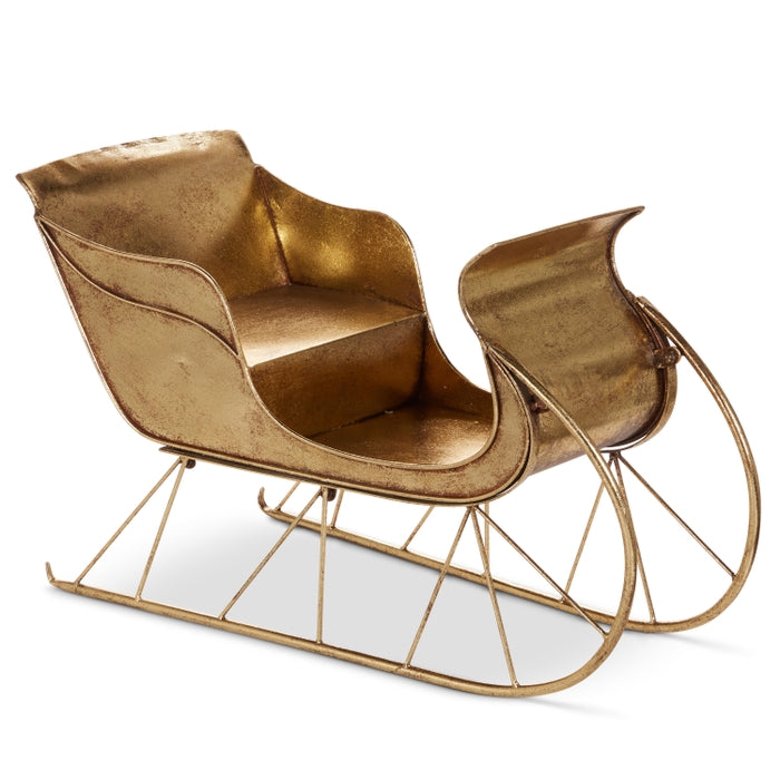 25.25" Gold Sleigh