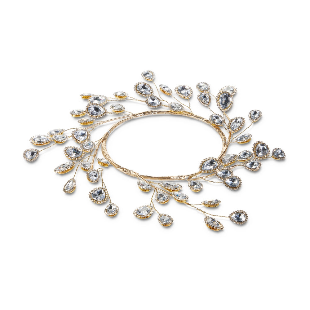 4.5" Jeweled Candle Ring