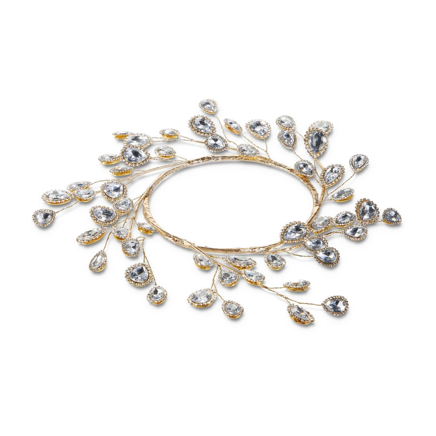4.5" Jeweled Candle Ring