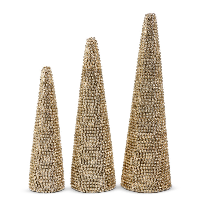 15" Gold Jewel Trees