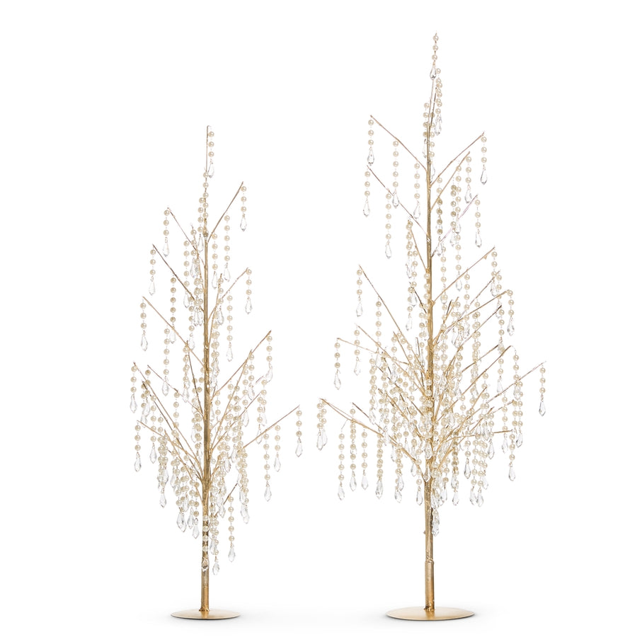 29.5" Dripping Pearl Trees