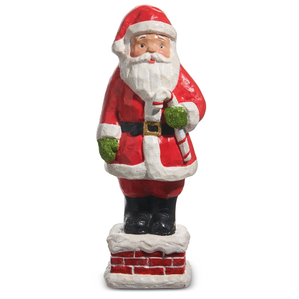 13" Santa Down the Chimney