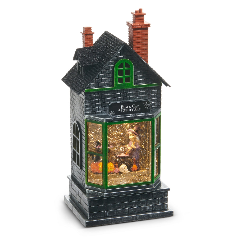 10.5" Spooky Witch in Lighted Haunted Water Apothecary