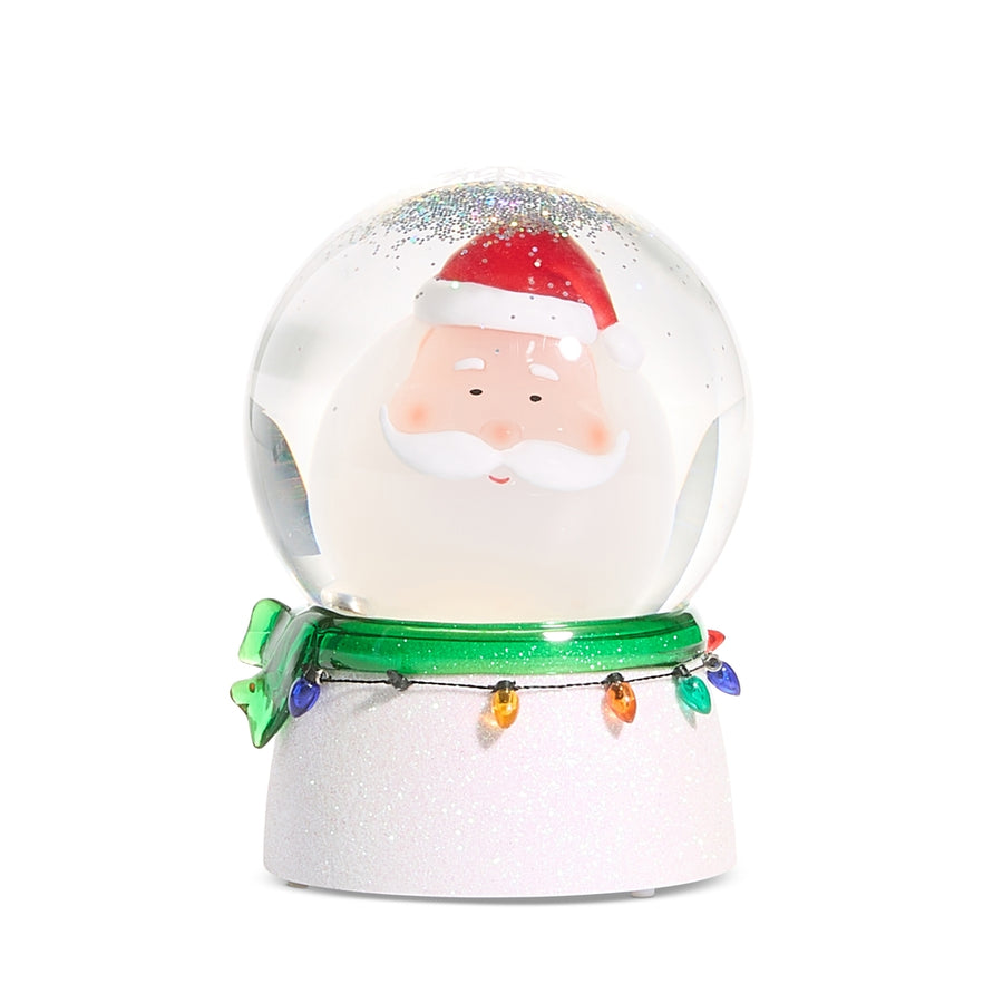6.5" Bobblehead Santa Swirling Water Globe