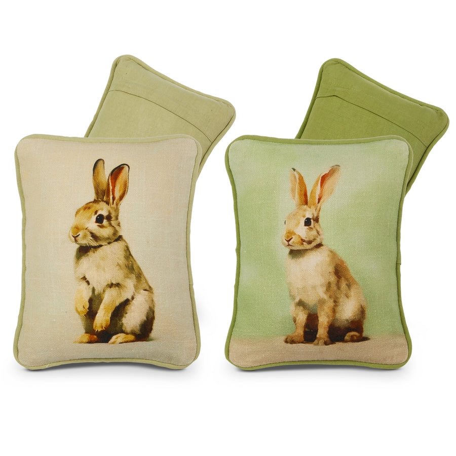10" Spring Rabbit Pillow