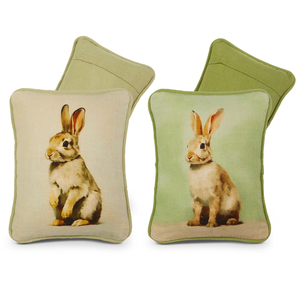 10" Spring Rabbit Pillow