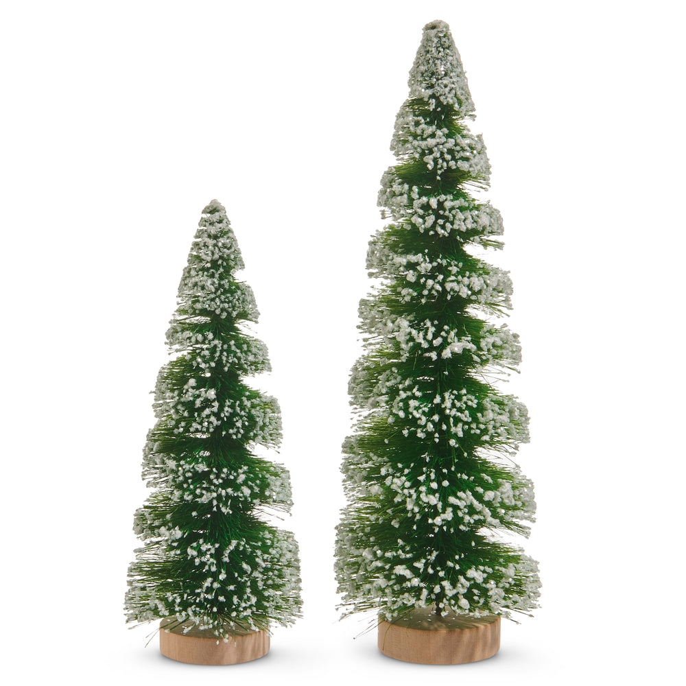11" Spiral Green Trees