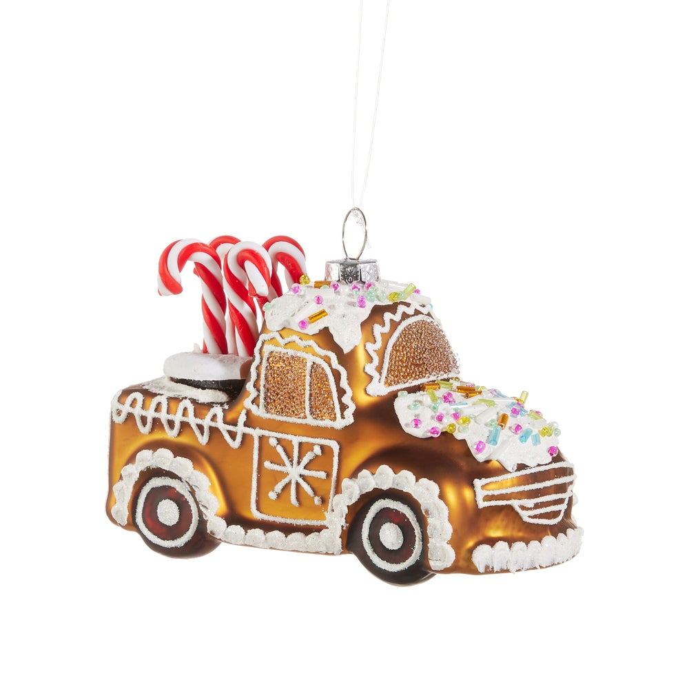 4.5" Gingerbread Truck Ornament