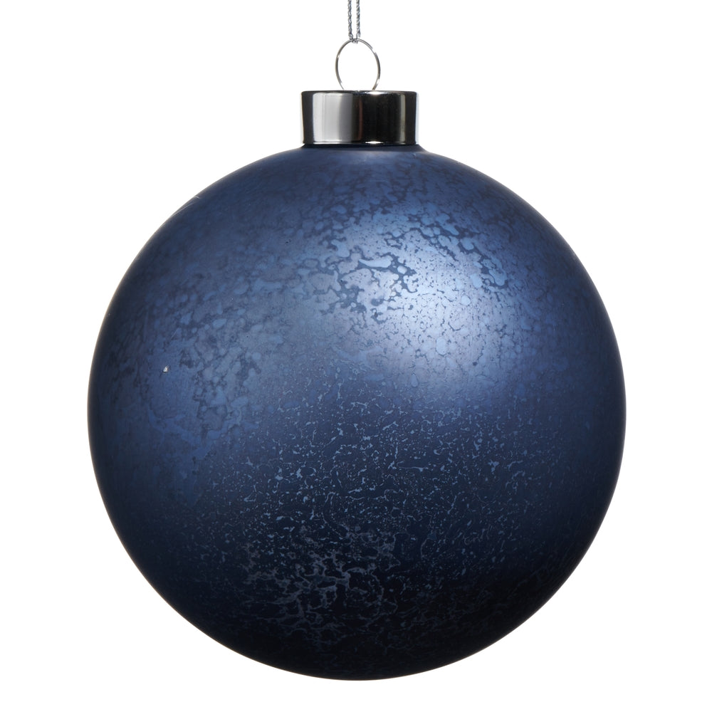 5" Mercury Blue Ball Ornament