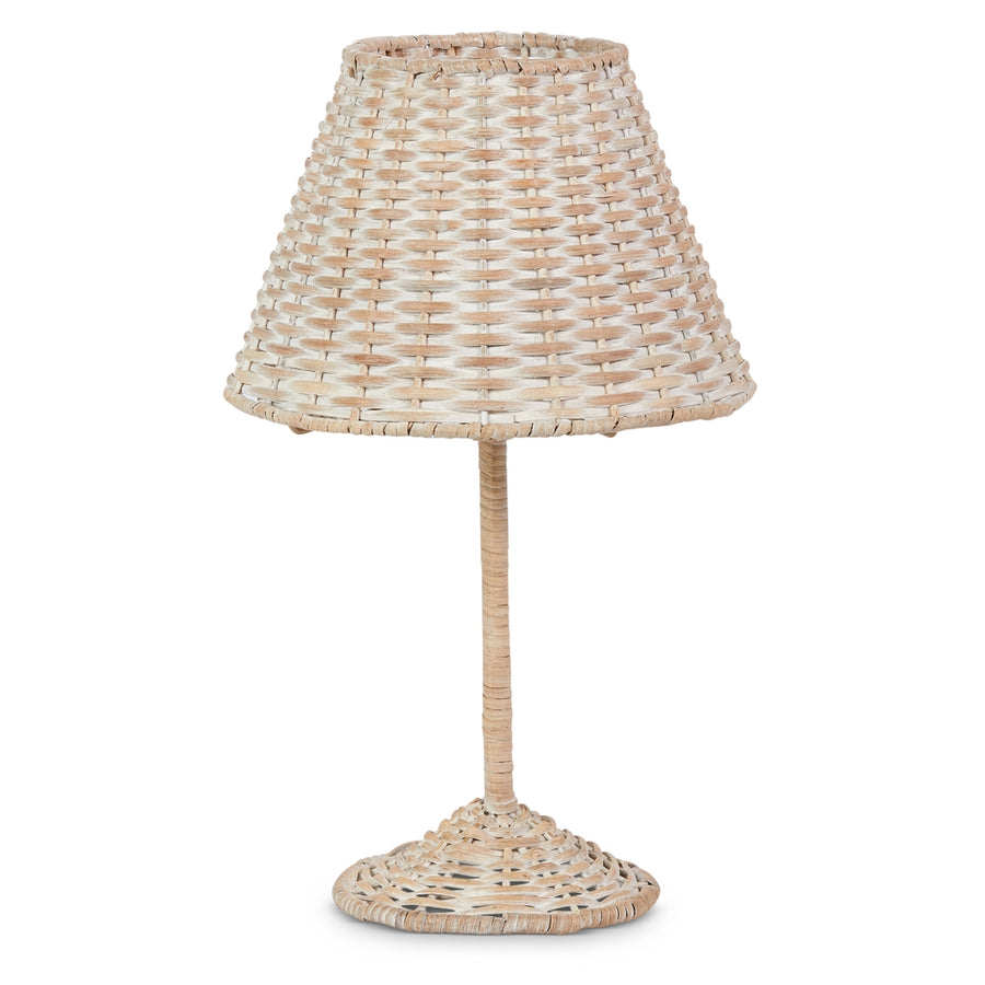 16.75" Woven Candle Holder with Shade