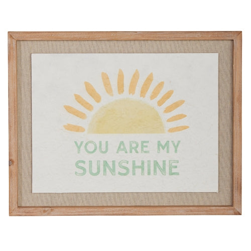 17.75" You Are My Sunshine Framed Wall Art