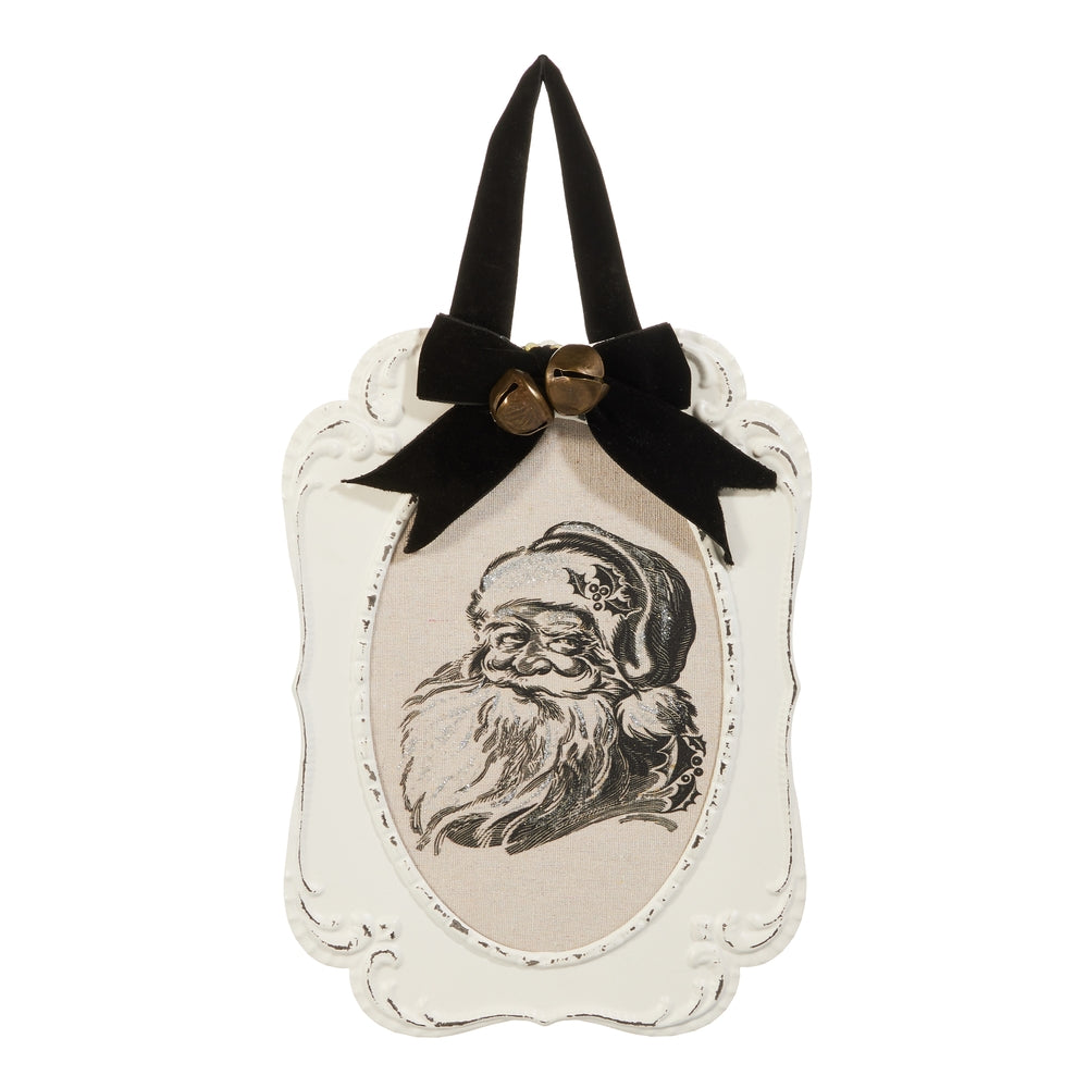 12" Santa Embossed Wall Art