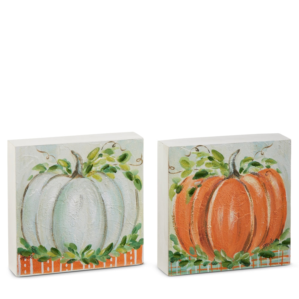 8" Harvest Pumpkin Patch Block