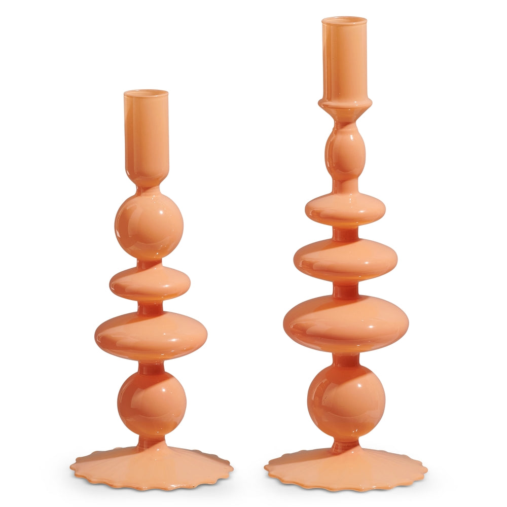 10.25" Coral Candlesticks