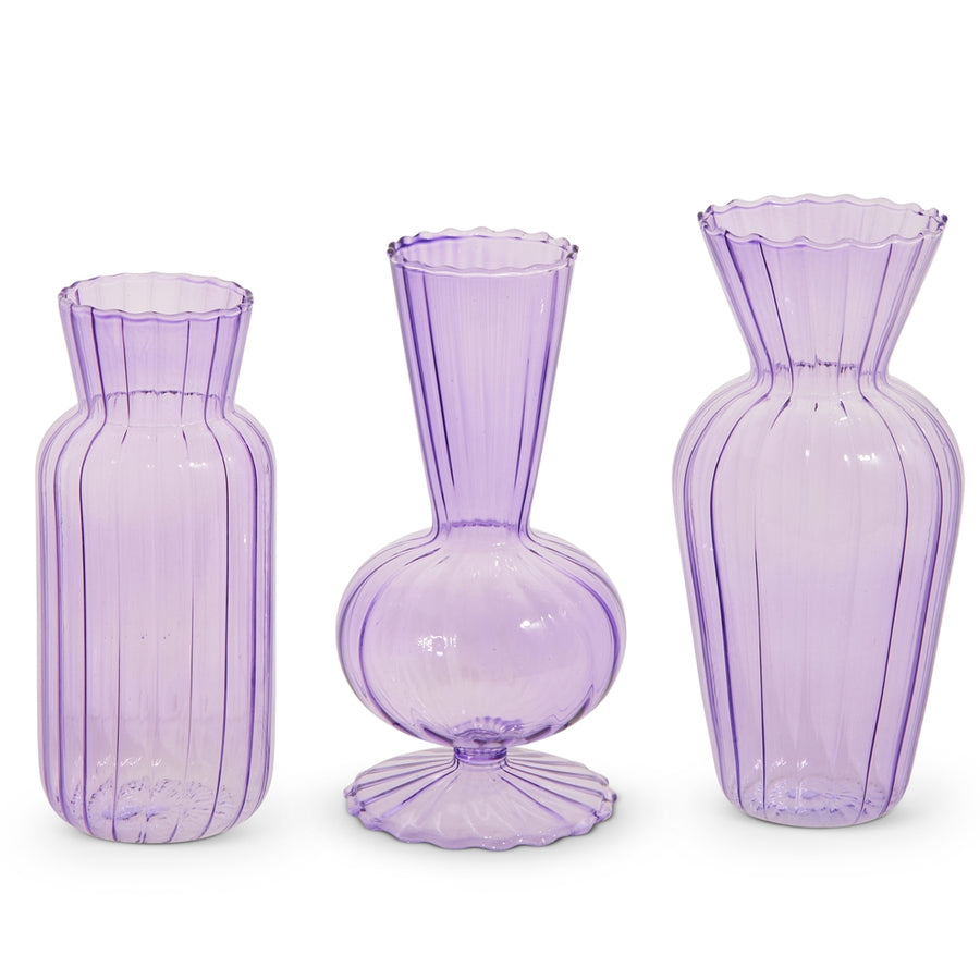 6" Purple Vases