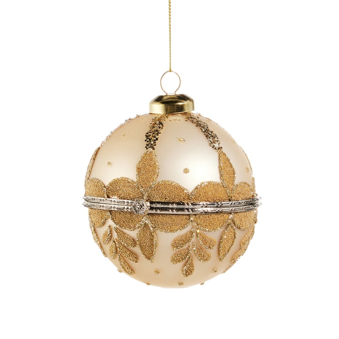 4" Champagne Gold Jewelry Box Ornament