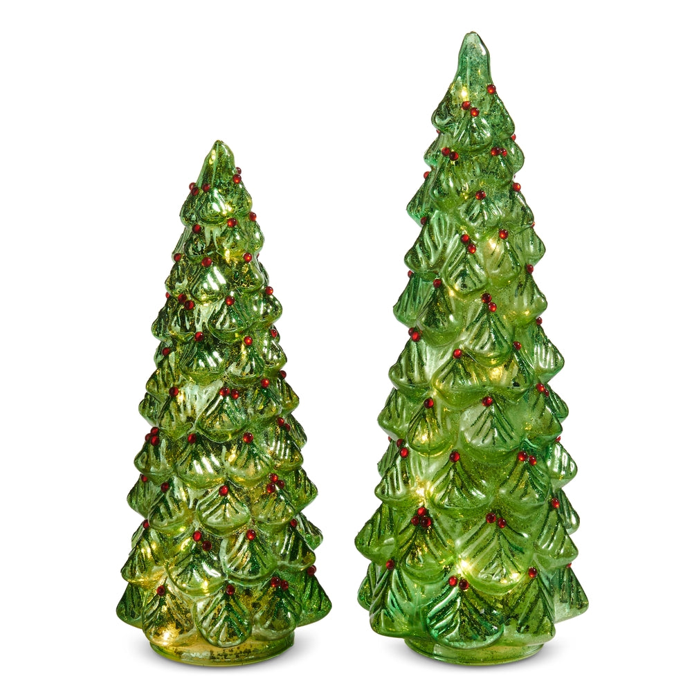 12.5" Lighted O Tannenbaum Trees