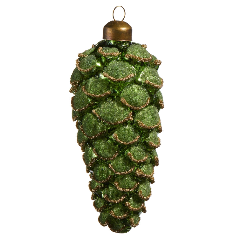 5" Green Pinecone Ornament