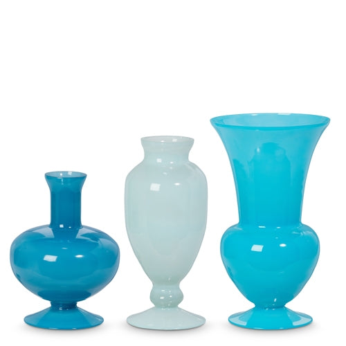 11" Blue Vases
