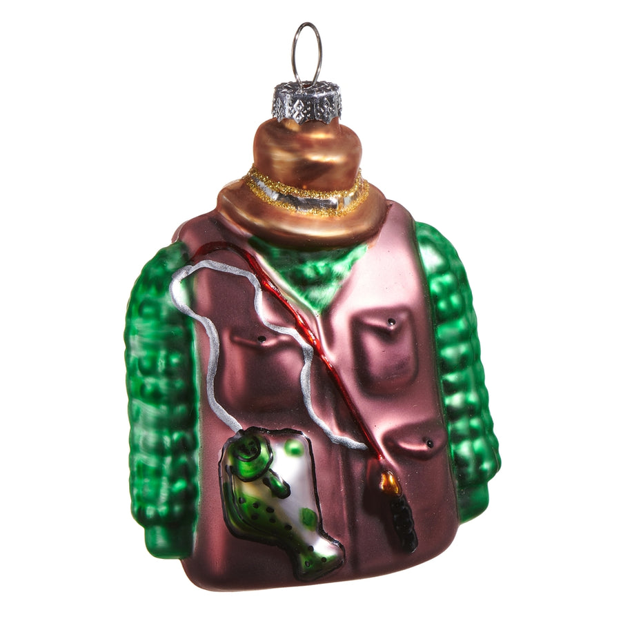 3.5" Fishing Vest Ornament
