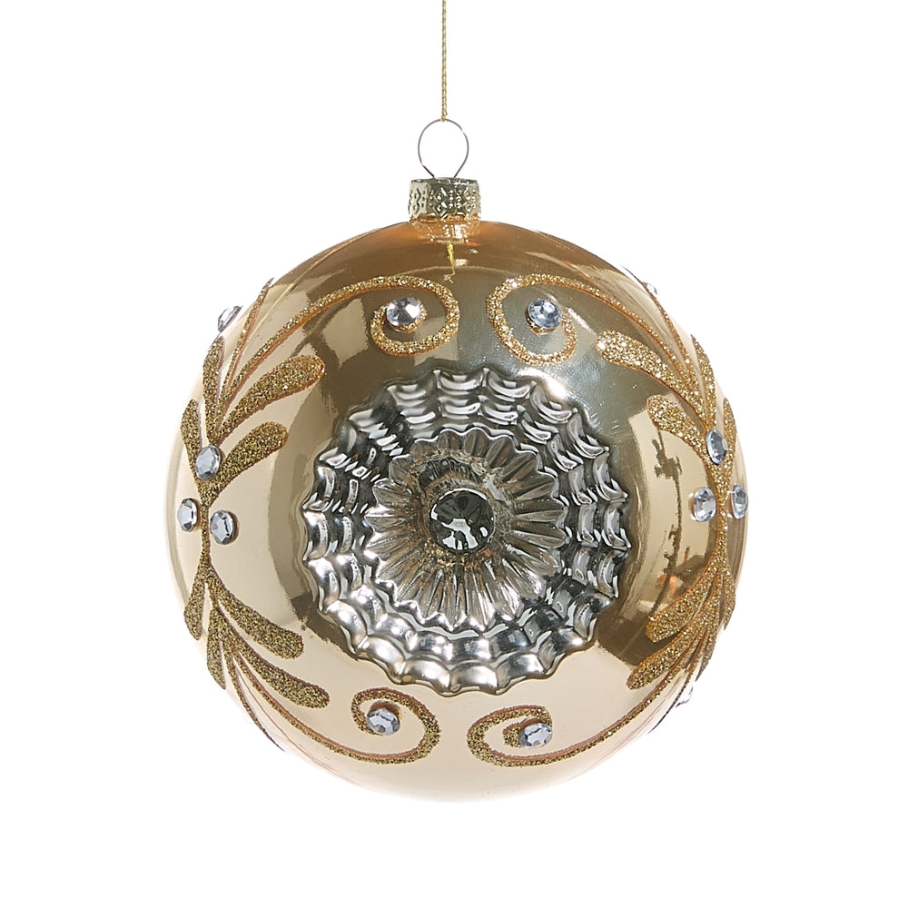 4.75" Gold Witch Eye Ornament
