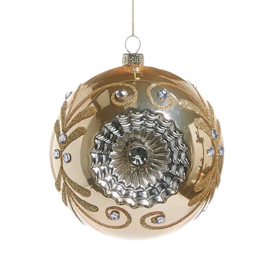 4.75" Gold Witch Eye Ornament