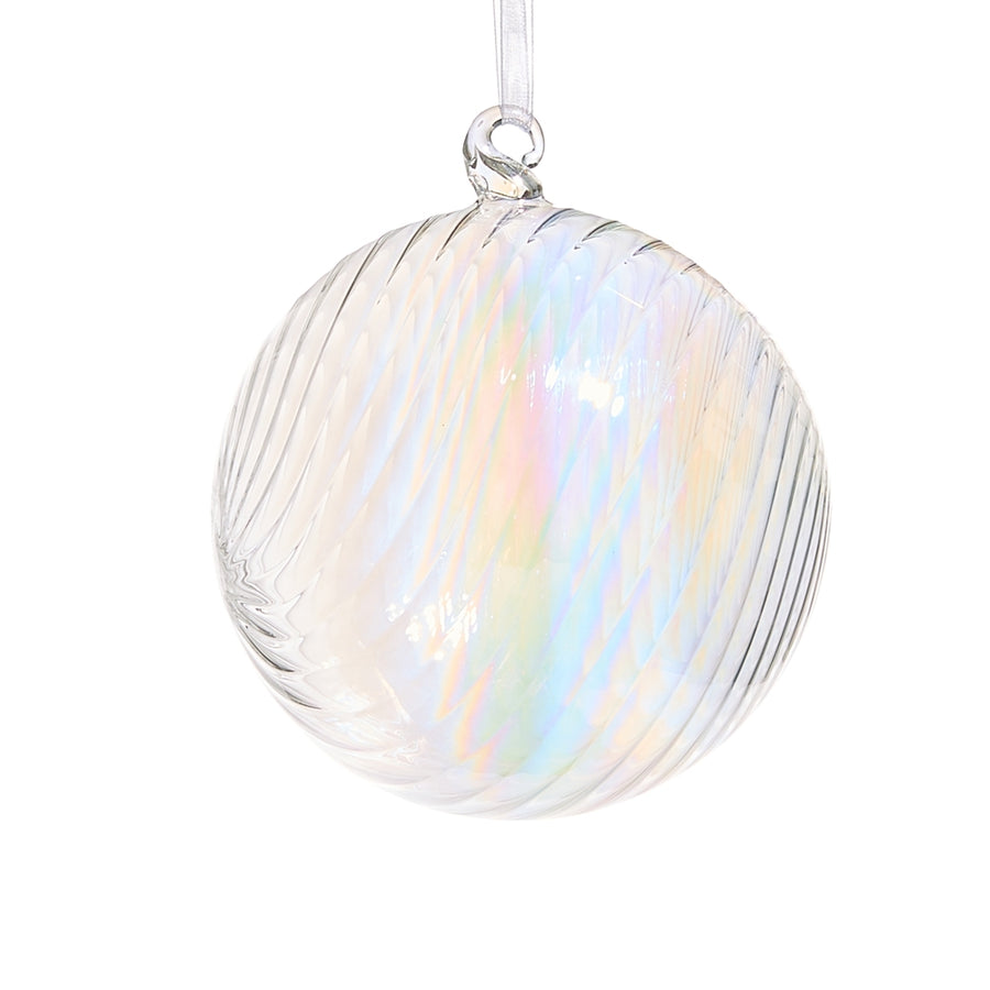 5" Iridescent Ball Ornament
