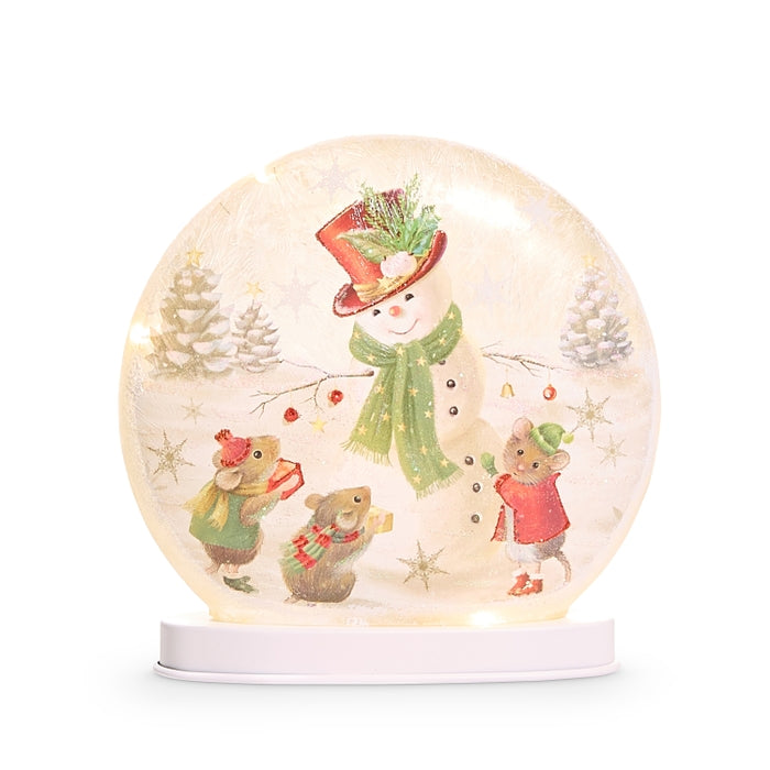 8" A Very Mouse Christmas Lighted Disc