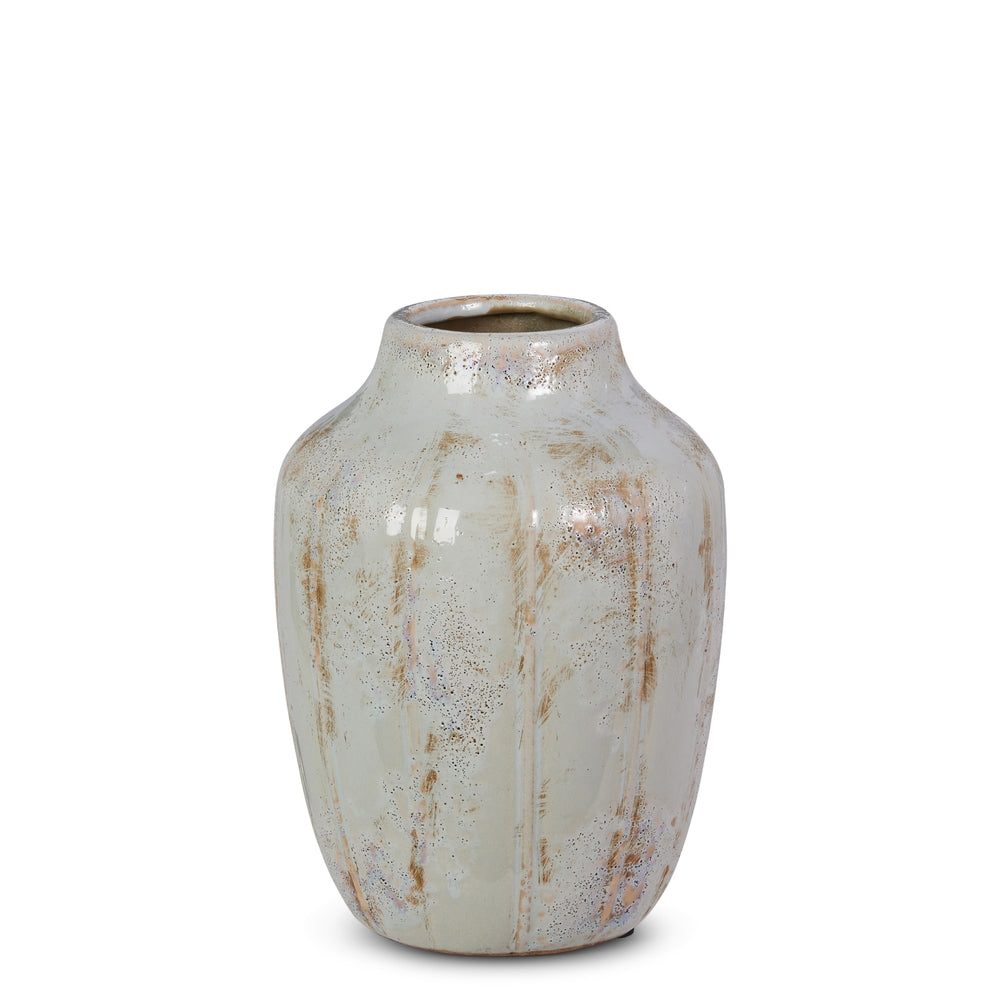 9" Whitewash Vase