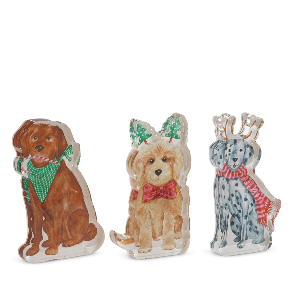 6" Santa's Best Friend Acrylic Cut Out Block