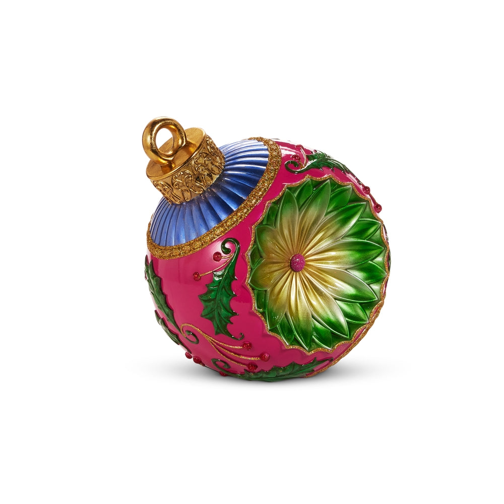 14" Vintage Multicolor Ornament Decor
