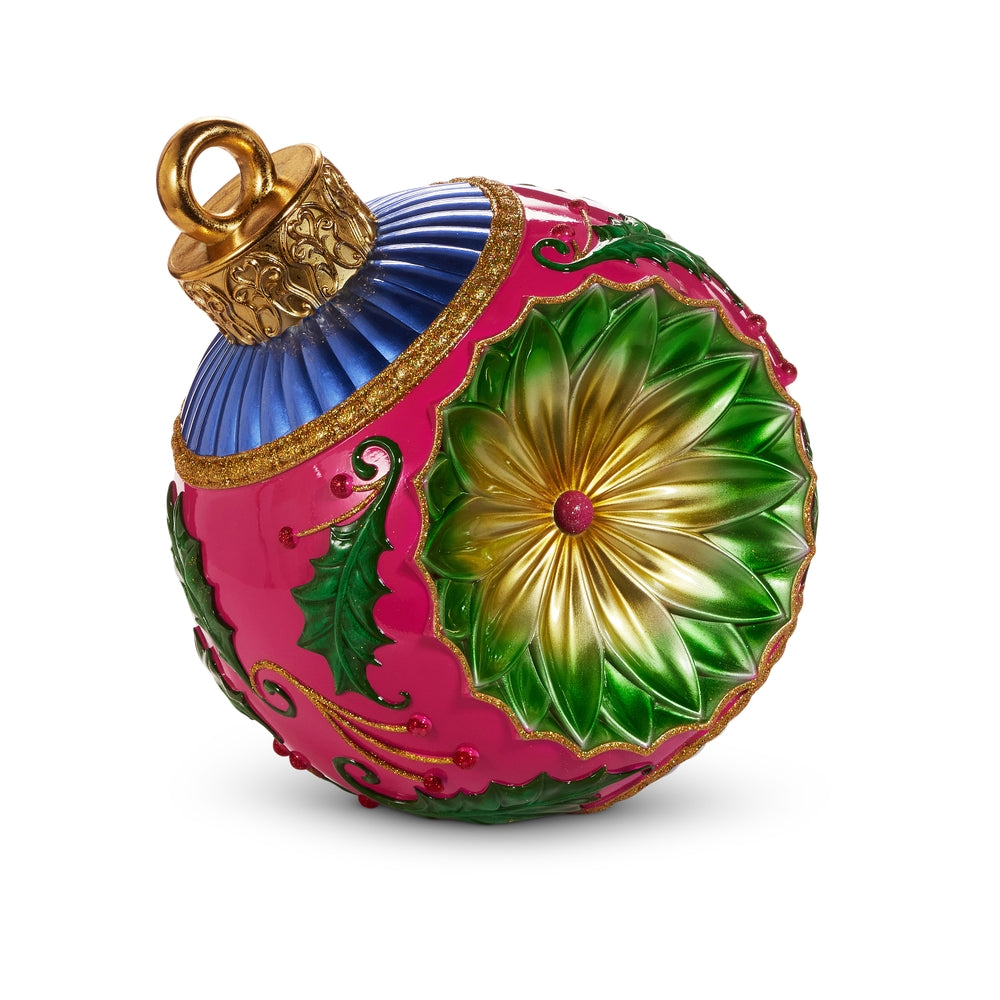 18" Vintage Multicolor Ornament Decor