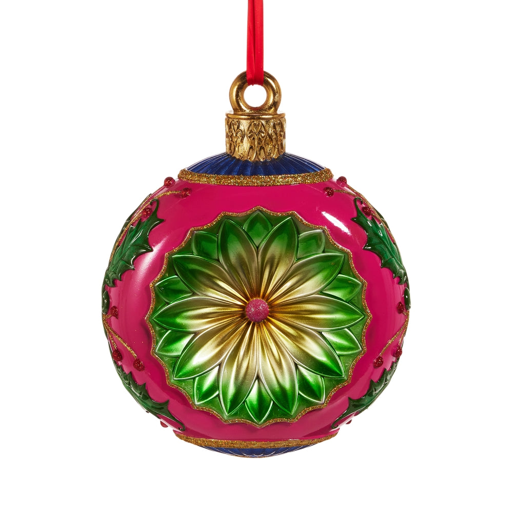 18.5" Vintage Multicolor Round Ornament