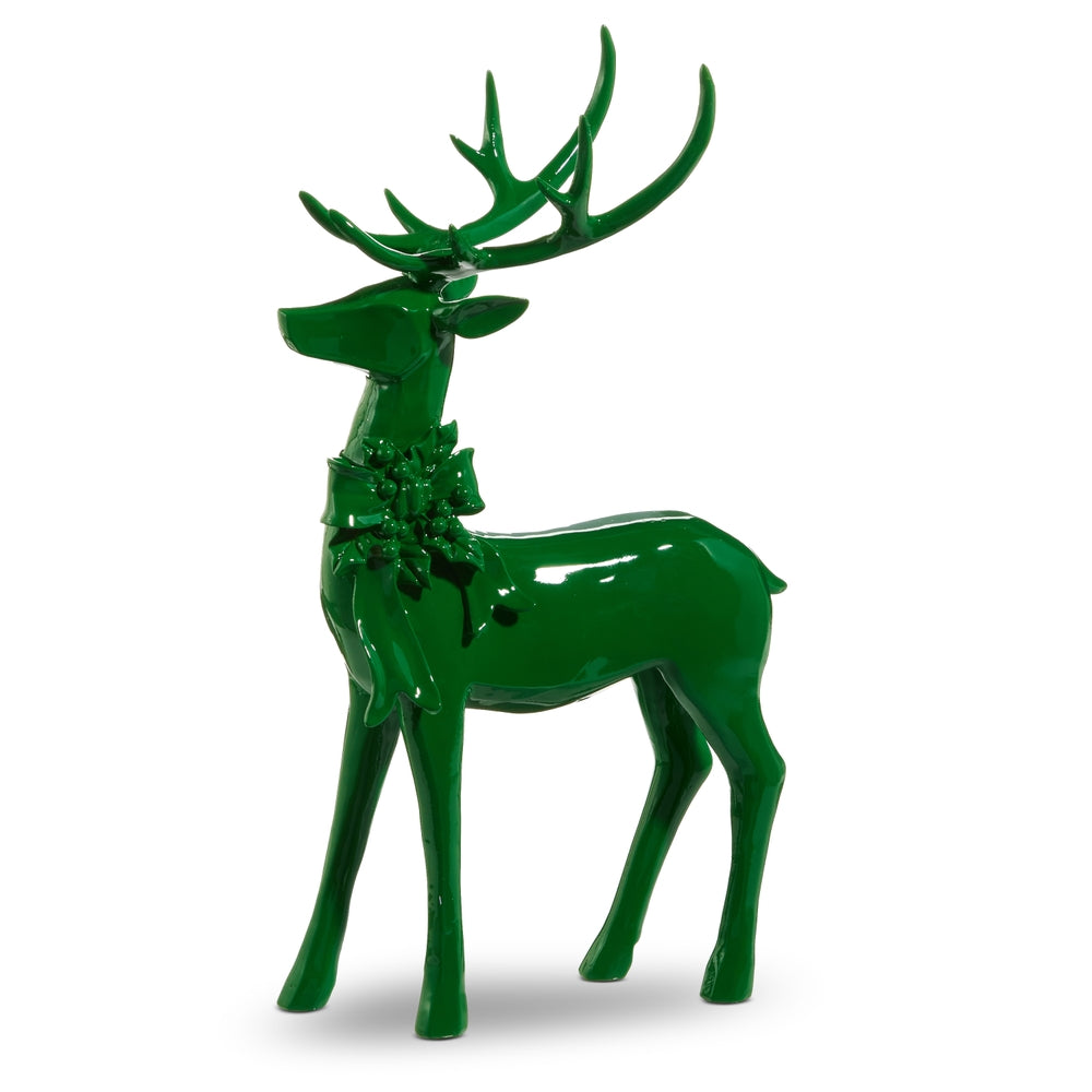 13.75" Green Deer - Resin
