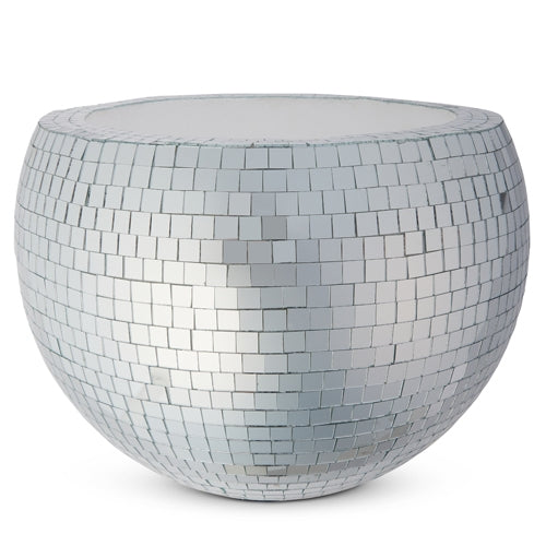 11.5" Silver Disco Ball Planter