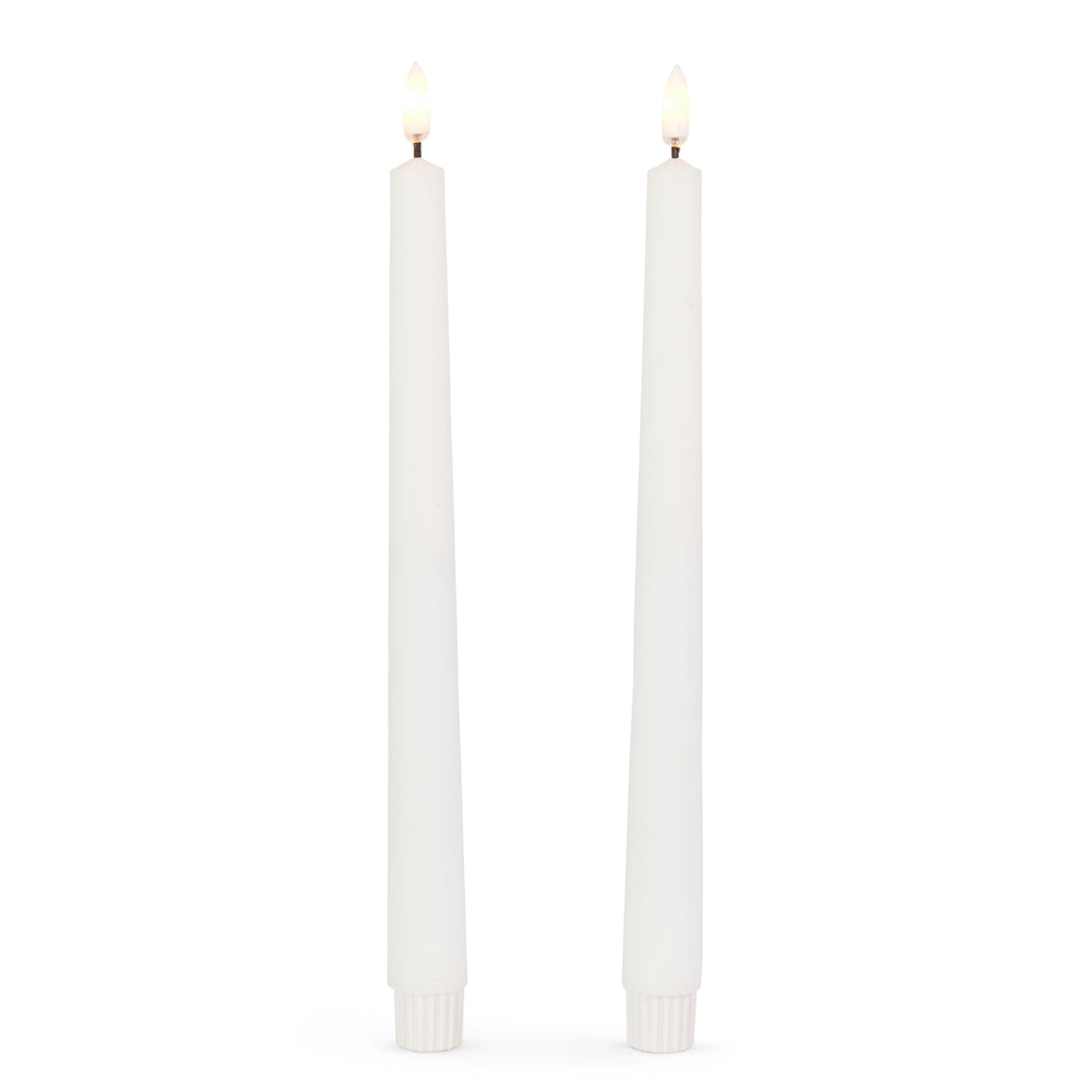 10" White Taper Candles