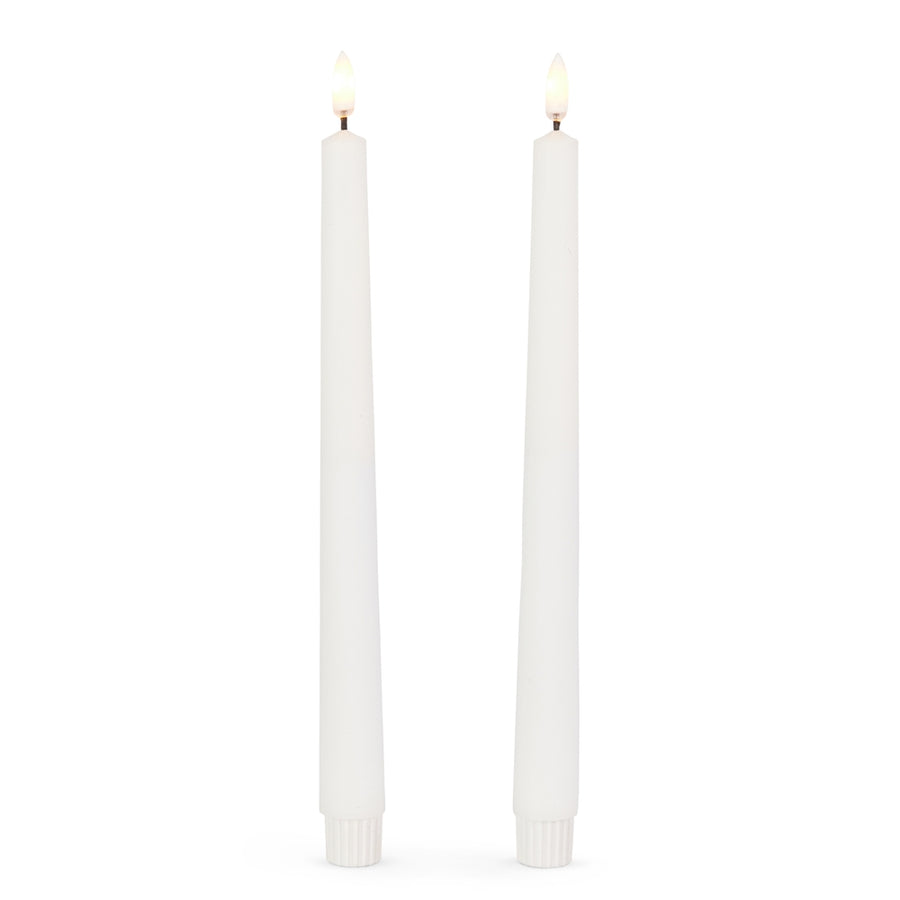 10" White Taper Candles