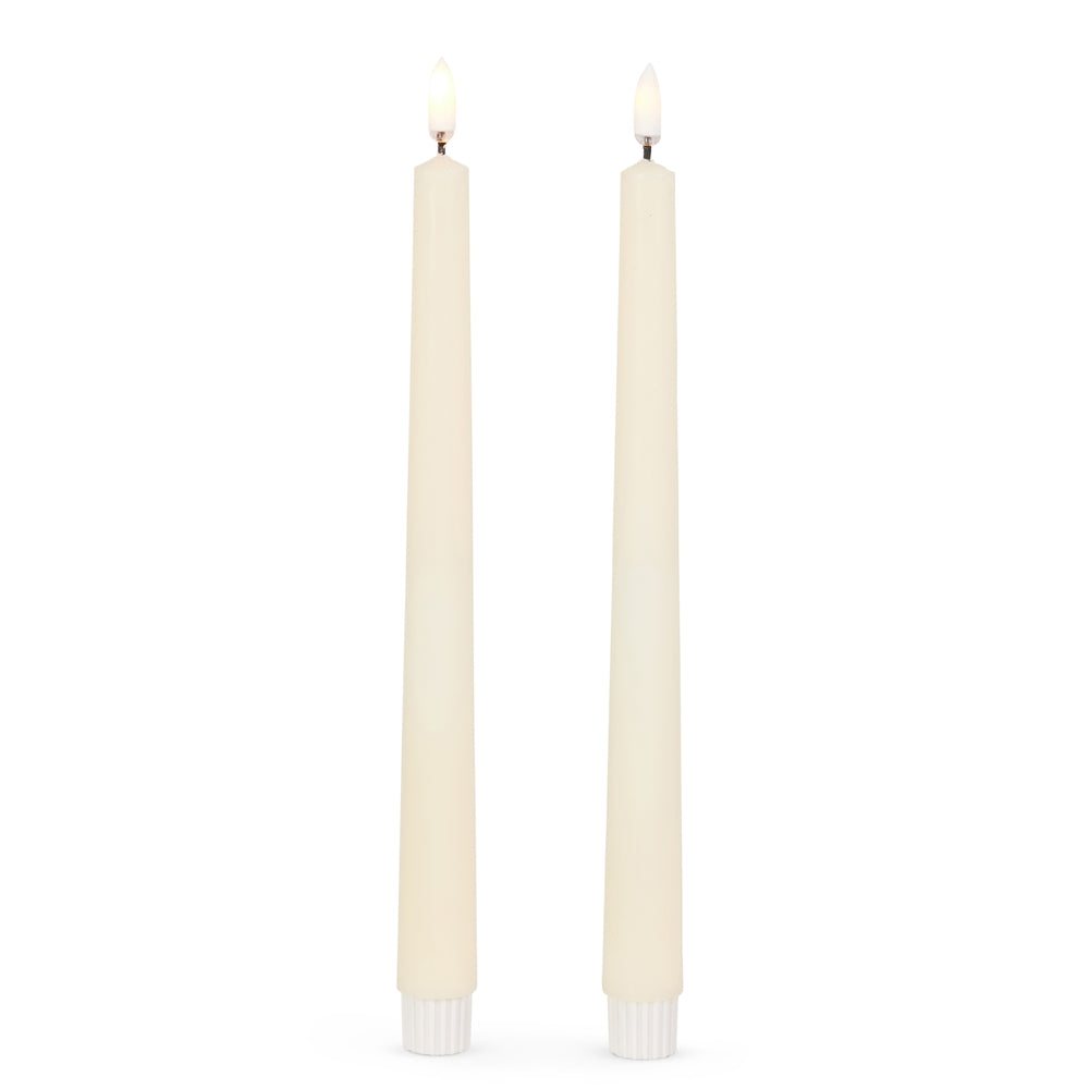 10" Ivory Taper Candles