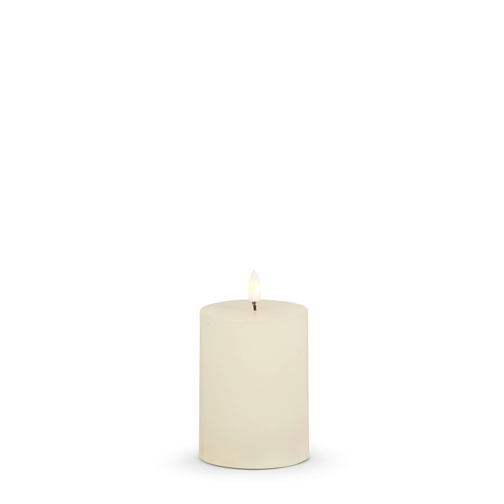 3" X 4" Ivory Pillar Candle
