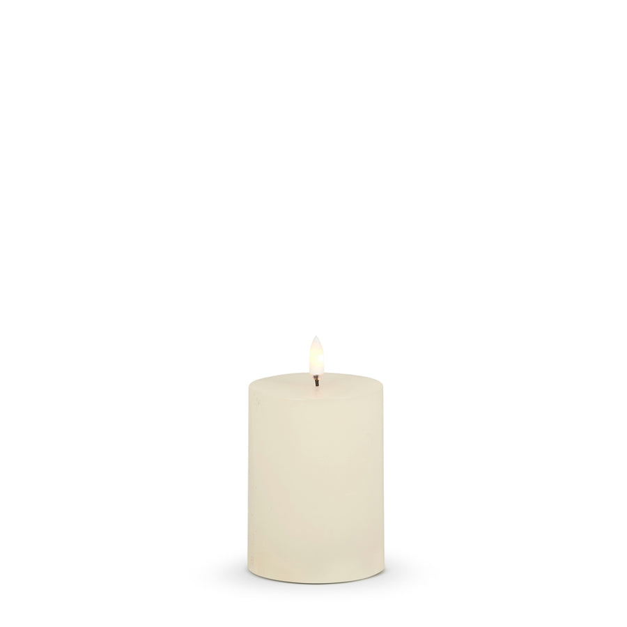 3" X 4" Ivory Pillar Candle