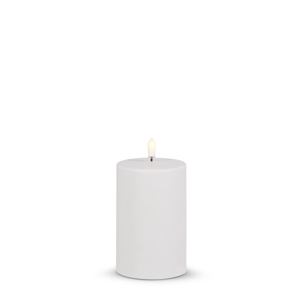 3" X 5" Outdoor White Pillar Candle