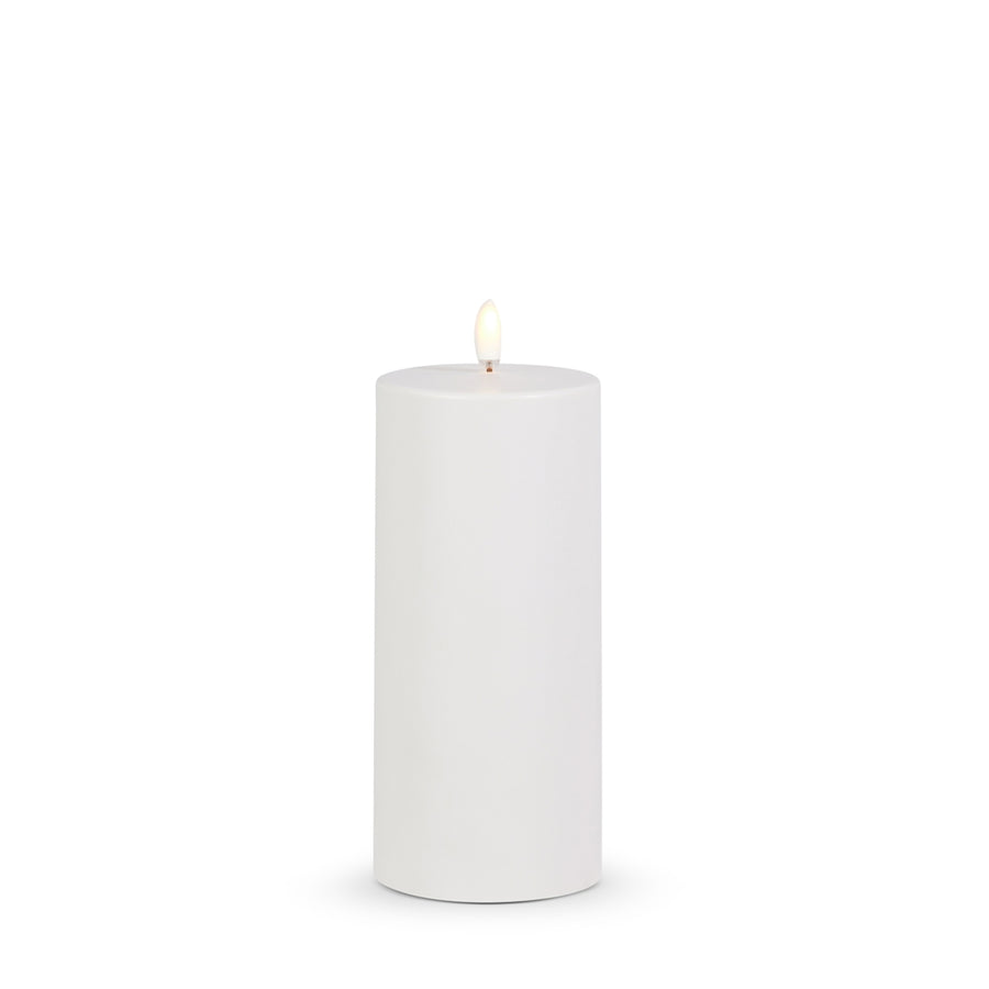 3" X 7" Outdoor White Pillar Candle