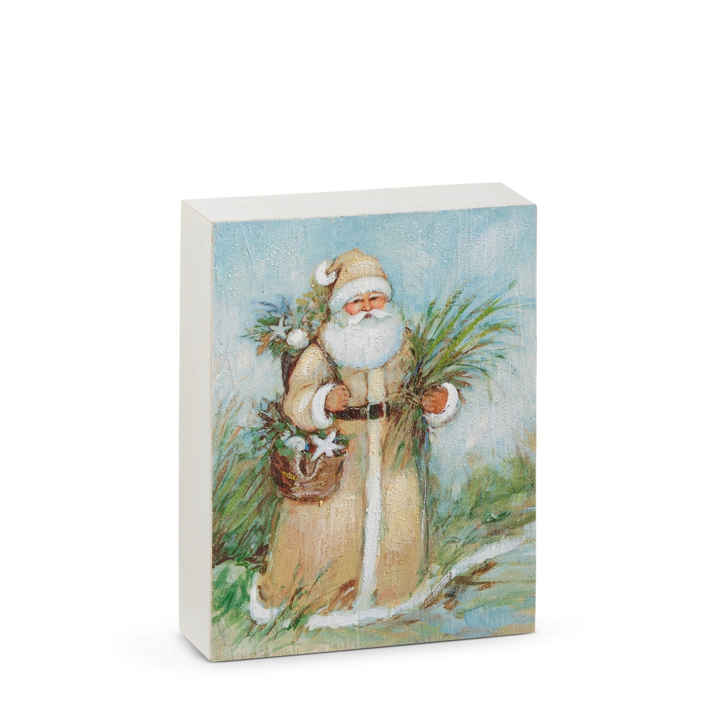 8" Coastal Santa Block