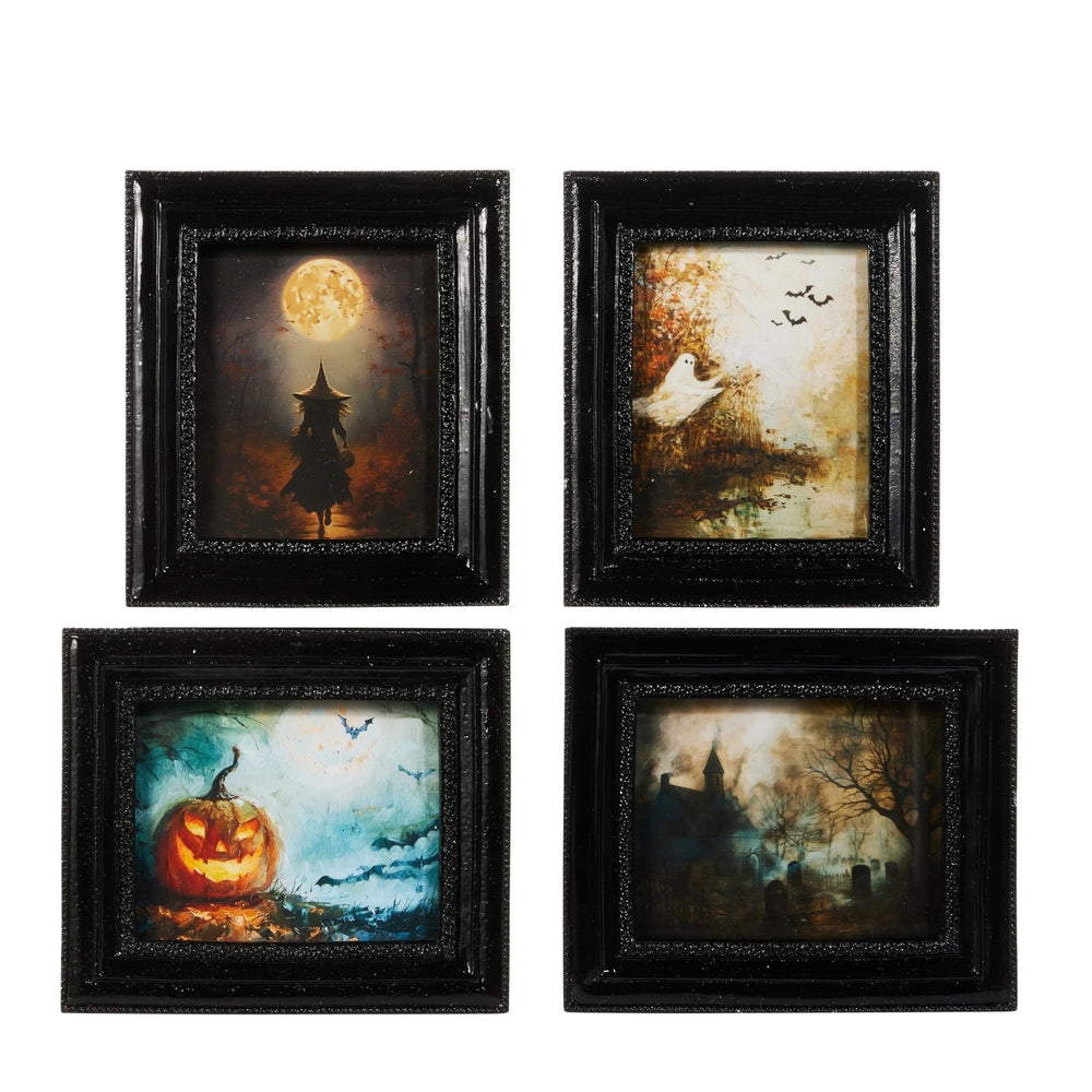 6" Spooky Nights Mini Gallery Framed Print