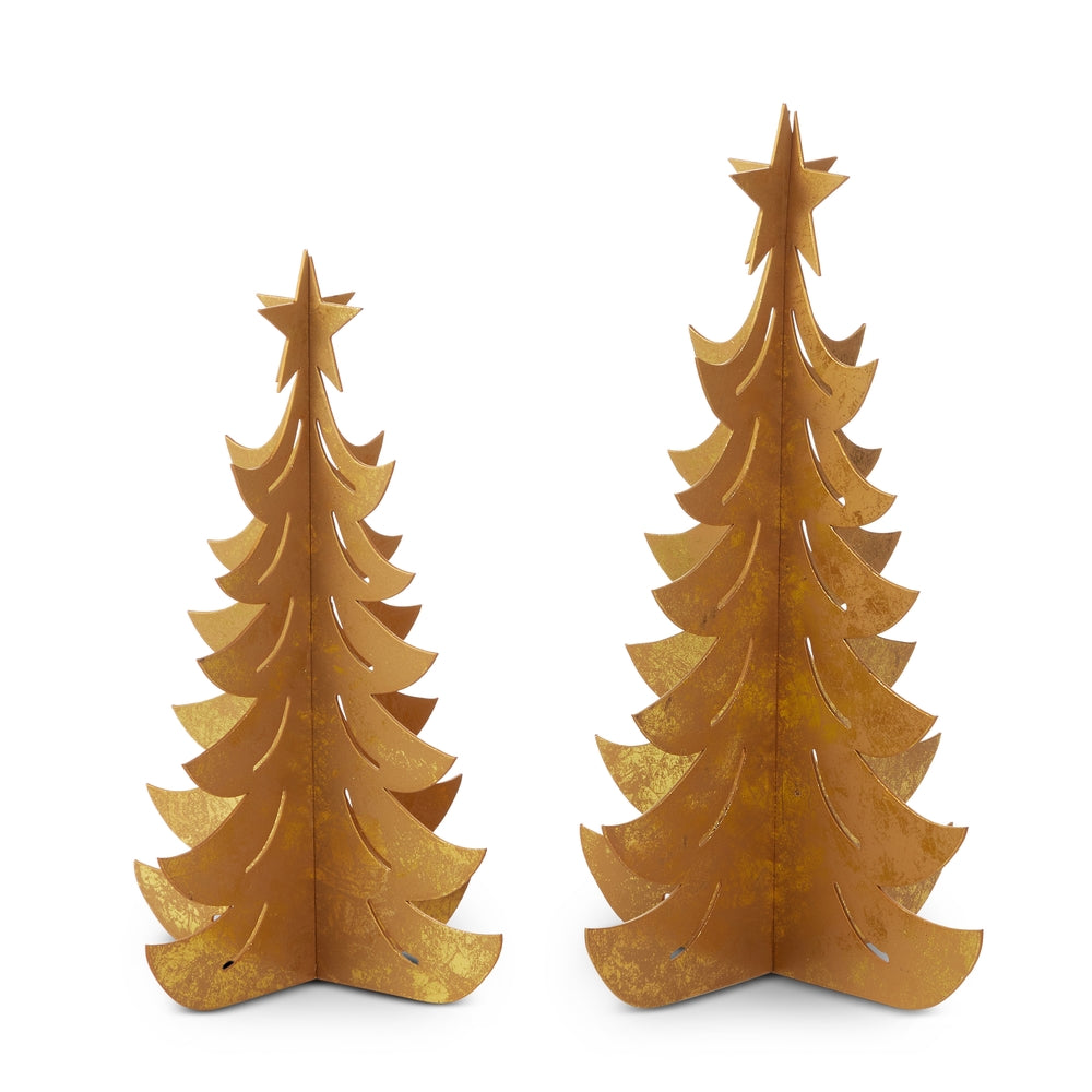 12" Gold Trees
