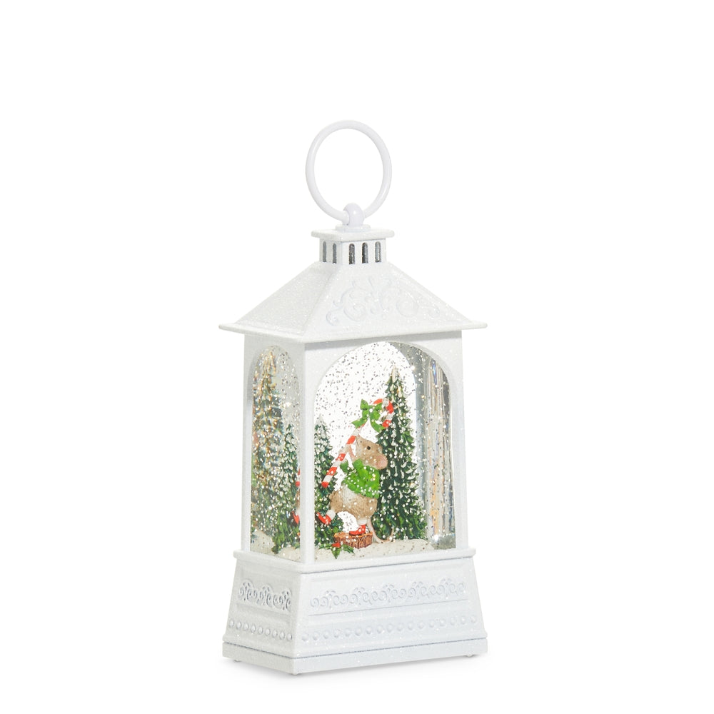 8" A Very Mouse Christmas Lighted Water Lantern